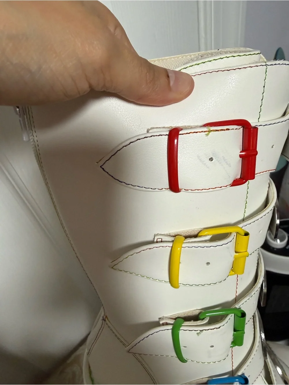 Y.R.U rainbow platform boots